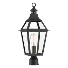 Savoy House Lighting Jackson Black Post Light