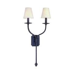 La Brea 30-Inch Double Wall Sconce in French Iron by Troy Lighting