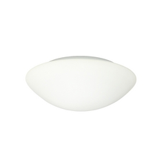 Flushmount Light White Glass by Besa Lighting