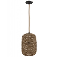 Malibu Pendant in Natural Hemp Rope by Avenue Lighting