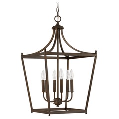 Stanton 16.75-Inch Lantern in Burnished Bronze by Capital Lighting