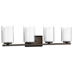 Mast Antique Bronze 4-Light Bathroom Light by Progress Lighting