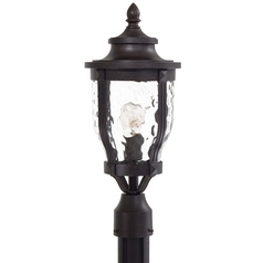 Post Light with Clear Glass in Corona Bronze by Minka Lavery