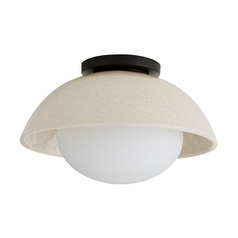 Glaze 12.5-Inch Flush Mount in Blackened Steel by Arteriors Home