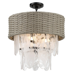 Breakers Isle 6-Light Convertible Pendant in Coal by Minka Lavery