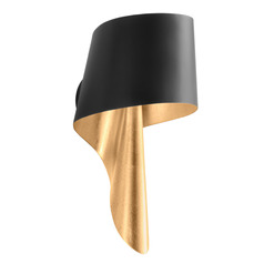 Corbett Lighting Lucia Vintage Gold Leaf & Soft Black LED Sconce