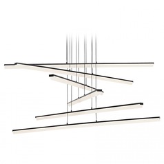 Stack Black LED Multi-Light Pendant by WAC Lighting