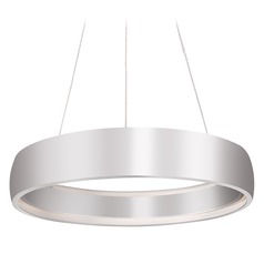 Modern Brushed Silver LED Pendant 3000K 425LM by Kuzco Lighting