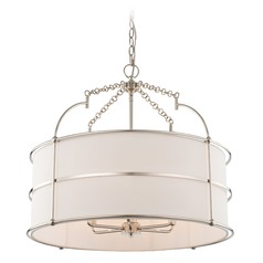 Carson 26-Inch Pendant in Polished Nickel by Kalco Lighting