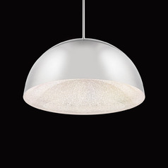 Stardust 23-In LED Dome Pendant in Polished Nickel by Schonbek Beyond