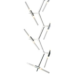 San Vicente Matte Chrome LED Chandelier by Avenue Lighting