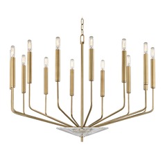 Gideon 14-Light Chandelier in Aged Brass by Hudson Valley Lighting