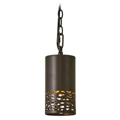Calder 7-Inch High LED Outdoor Hanging Light in Bronze by Hinkley Lighting