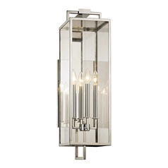 Troy Lighting Beckham Polished Stainless Sconce