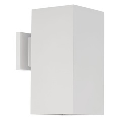 Square LED Outdoor Wall Mount in White by Progress Lighting