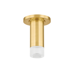 Claudie 4.75-Inch Wide Flush Mount in Brass by Mitzi by Hudson Valley