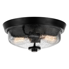 Radius 13-Inch Flush Mount in Earth Black by Quoizel Lighting
