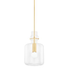 Lumi 11-Inch Pendant in Aged Brass by Mitzi by Hudson Valley