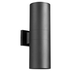 Cylinder Noir Outdoor Wall Light by Quorum Lighting