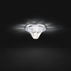 Arles 4-Inch LED Crystal Recessed Light in Chrome by Schonbek Beyond