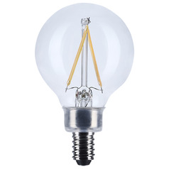 3W G16.5 3000K E12 Base Clear LED Light Bulb by Satco Lighting