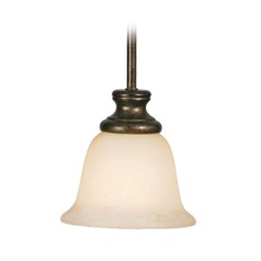 Heartwood Burnt Sienna Mini Pendant by Golden Lighting