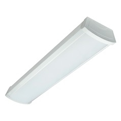2-Foot Linear White LED Ceiling Wrap Light 20W 3000K 100-277V by Nuvo Lighting
