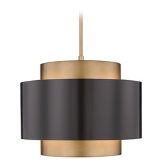 Harlech Bronze & Rubbed Brass Pendant by Z-Lite
