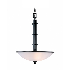 Modern Pendant with White Glass in Copper by Lite Source Lighting