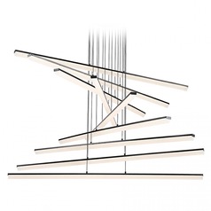 Stack Black LED Multi-Light Pendant by WAC Lighting
