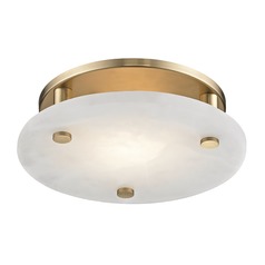 Croton Aged Brass LED Flush Mount by Hudson Valley Lighting