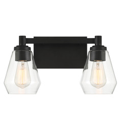 Clarity 2-Light Bath Light in Coal by Minka Lavery
