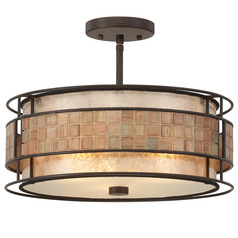 Quoizel Lighting Laguna Renaissance Copper Semi-Flushmount Light
