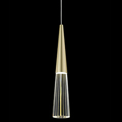 Encino Brushed Brass LED Mini Pendant by Avenue Lighting