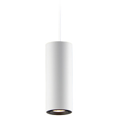 Dwell 11.75-Inch LED Pendant in White by ET2 Lighting
