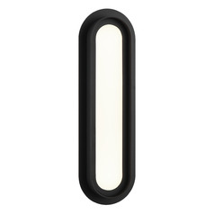 Matteo Lighting Iris Matte Black LED Vertical Bathroom Light