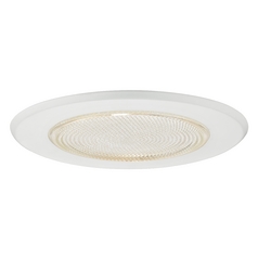 White Fresnel Shower Trim for 5-Inch Recessed Housings
