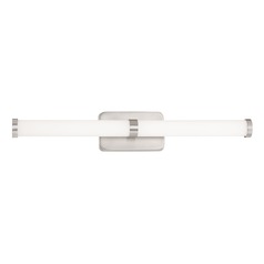 Loupe Brushed Nickel LED Bathroom Light by George Kovacs
