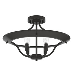 Hunter Fan Company Perch Point Noble Bronze Semi-Flushmount Light