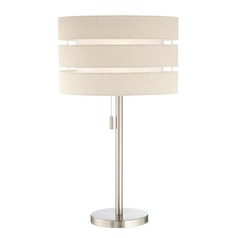 Falan Brushed Nickel Table Lamp by Lite Source Lighting