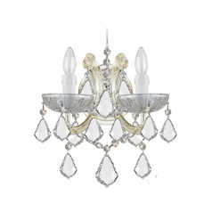 Maria Theresa Crystal Sconce Wall Light in Gold by Crystorama Lighting