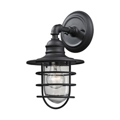 Elk Lighting Vandon Textured Matte Black Outdoor Wall Light