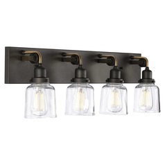 Rushton Graphite 4-Light Bathroom Light by Progress Lighting