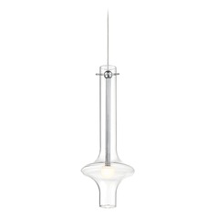 Bottleneck Chrome LED Pendant by George Kovacs
