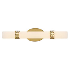 Hinkley Eliza Lacquered Brass LED Vertical Bathroom Light