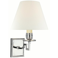 Visual Comfort Signature Collection Alexa Hampton Dean Polished Nickel Sconce