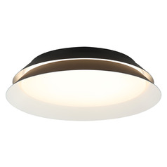 Matteo Lighting Dahlia Matte Black LED Flushmount Light