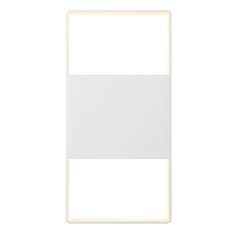 Frames Textured White LED Outdoor Wall Light by Sonneman Lighting