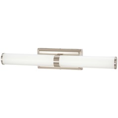 LED Acrylic Bath Light in Brushed Nickel by George Kovacs