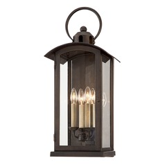 Chaplin Vintage Bronze Outdoor Wall Light by Troy Lighting